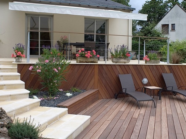 terrasse sur mesure Sillage Bois Metal