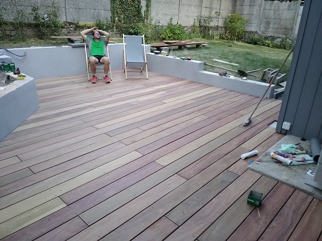 Réalisation d’une terrasse en cumaru à CHARTRES (28)